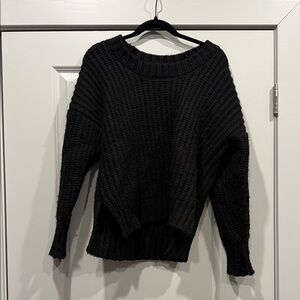 Elegant Black Knit Sweater